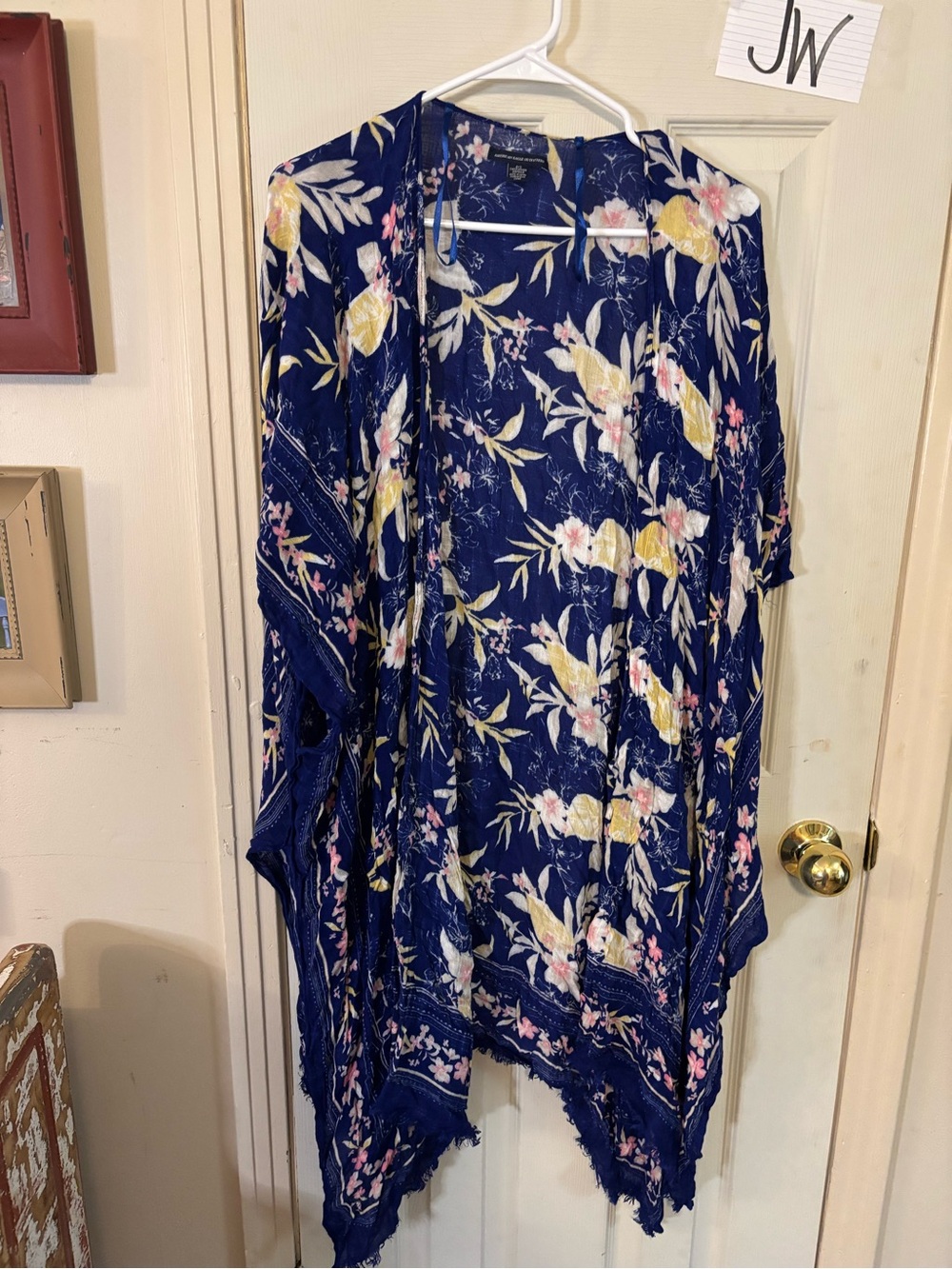 American Eagle Outfitters Navy Floral Kimono